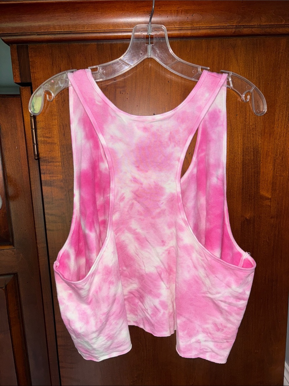 Aerie OFFLINE Tie Dye Cropped Racerback Tank Top - Picture 3 of 8